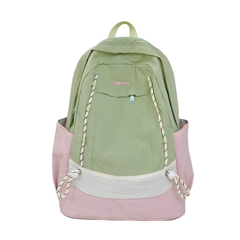 Leichter Colorblock Wanderrucksack - Geräumiger Outdoor- & Universitäts-Reise-Buchrucksack