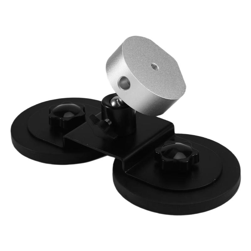 Magnetic Mount Antenna Bracket Adjustable Angle Roof Mount For Mini For Car RV Truck Boat Silver