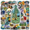 10/30/50pcs Cartoon Outdoor Forest Camping Stickers Travel Beautiful Scenery Decals Suitcase Laptop Notebook Cool Sticker Decor