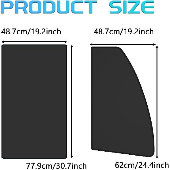 Driver Side Window Sun Shade 2PCS Car Magnetic Window Shades For Baby And Privacy, Car Windows Curta Covers Front Side Glass 99% UV Protection