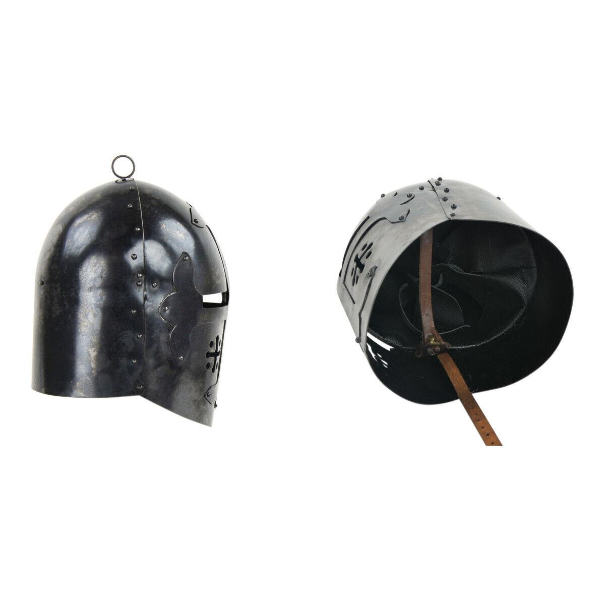 

Шлем крестоносца-тамплиера 18 калибра XIV века, надеваемый сверху