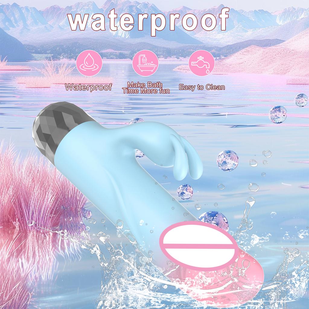 Powerful Rabbit Vibrator for Women Clitoris Stimulator Silicone G Spot Mini Bullet Vibrator Female Dildo Sex Toys for Adults 18+