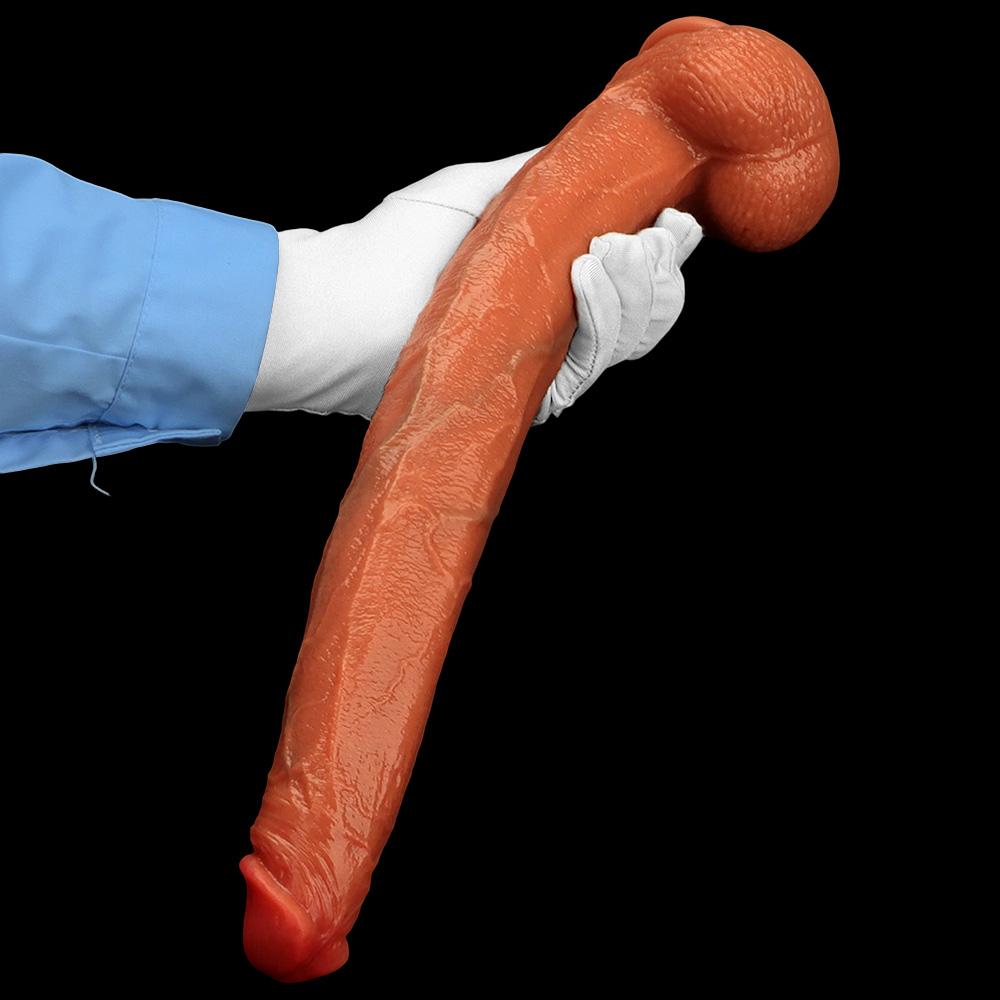 Großer Flüssigsilikon Langer Dildo Simulierter Penis Buttplug Fisting Sexspielzeug Strap-on Schwanz Großer Schwanz Realistischer Schwanz