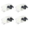 4Pcs Waterproof Car Junction Box Solar Panel Cable Entry Gland Sealing Box Double Hole Curved Connector for RV Caravan Boat
