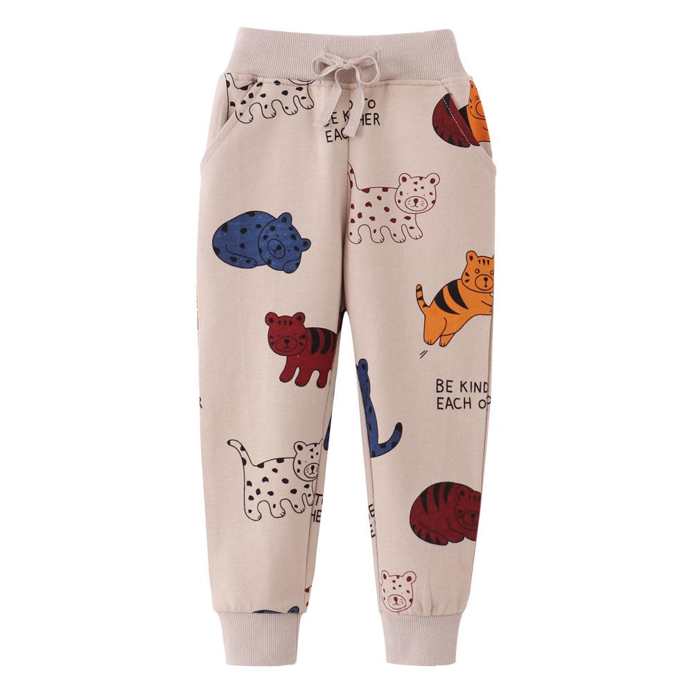 Autumn-Winter Boys Toddler Cotton Terry Sweatpants - European American Style 6Y (130cm)