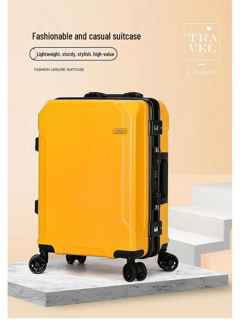 2025 Universal Wheel Aluminum Suitcase with Combination Lock