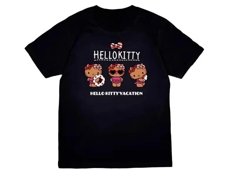 2026 Sanrio Cartoon Aufdruck Reines Baumwoll Kinder T-Shirt Atmungsaktiv Lässig Eltern-Kind Passende Oberteile für Jungen Mädchen