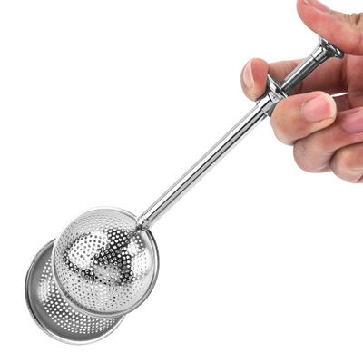 Tea Infuser Stainless Steel Tea Strainer Long Handle Tea Ball Infuser Filter Brewing Mesh Loose Leaf Diffuser Tea Accessories
