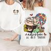 New Cartoon Up Carl and Ellie Print TShirt Fashion Pop Couple TShirt   Loose Thanksgiving Honeymoon Gift