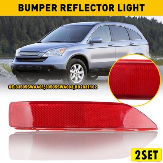 2Set Rear Bumper Reflector Light Right Passenger Side Fits 2007 2008 2009 Honda