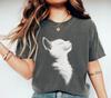 Plus Size Summer Womens Vintage White Cat Pattern TShirt Cotton Breathable Stylish Versatile Street Style Oversized
