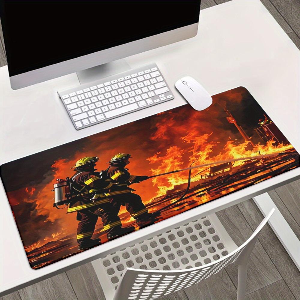 Fire Bigness XXL Mousepad Keyboard Gaming Mouse Mats Office Computer PC Desk Mat Extended Pad Gaming Mats Setup Desk Interior