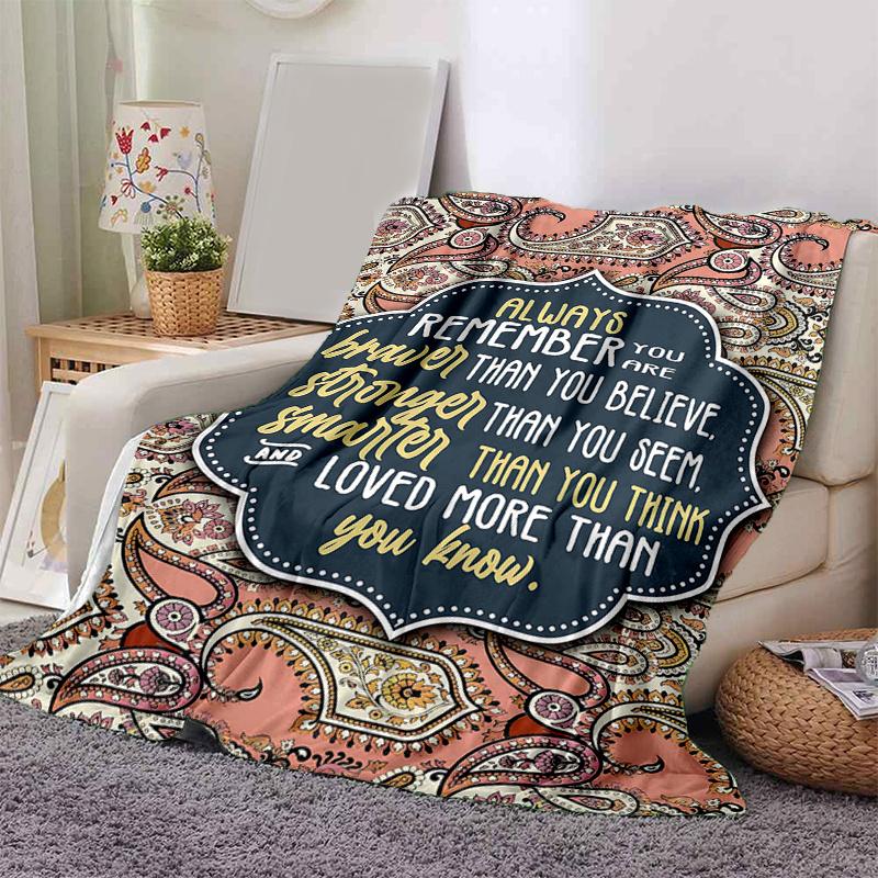 1pc Always Remember Blanket Soft and Cozy Home Decor Gift for , for All Seasons, Living Room .G007