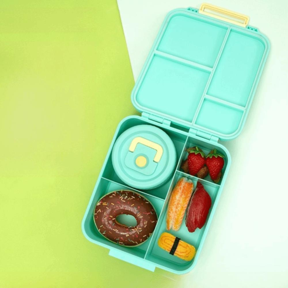 Portable 1700ml Lunch Box Divided Leakproof Children Lunch Box with Soup Cup Fresh Keeping Storage Box School Student