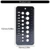 29 Holes Drill Bit Size Gauge Measuring Tool for Accurate Measurement Index Gauge Tool Metric/Inch Drill Bit Gauge
