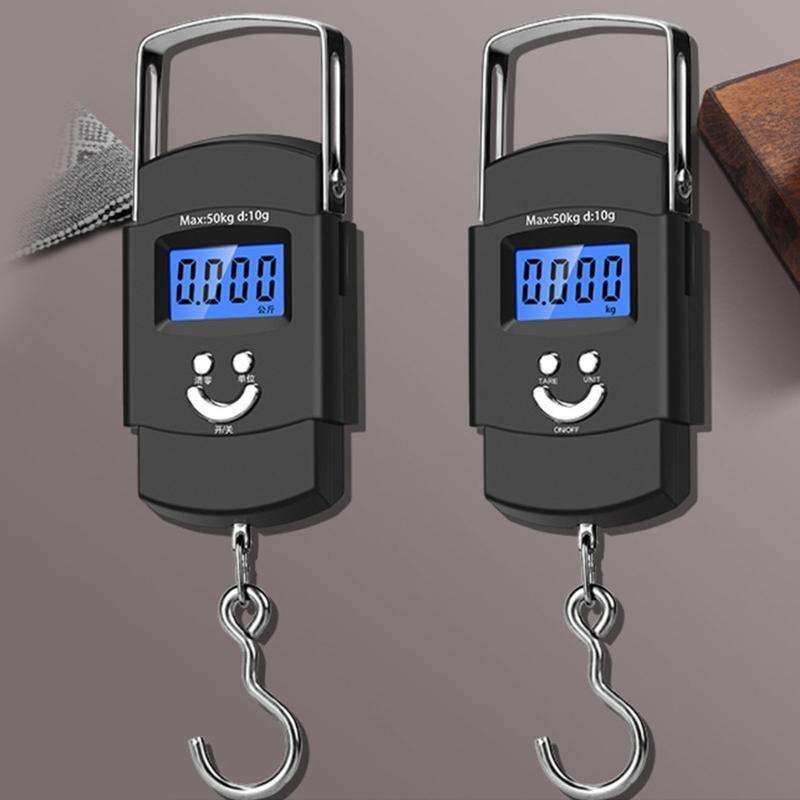50kg Digital Hook Scale Precisions Weighing Tool Digital Scale Portables Hanging Scale Fishing Equipment