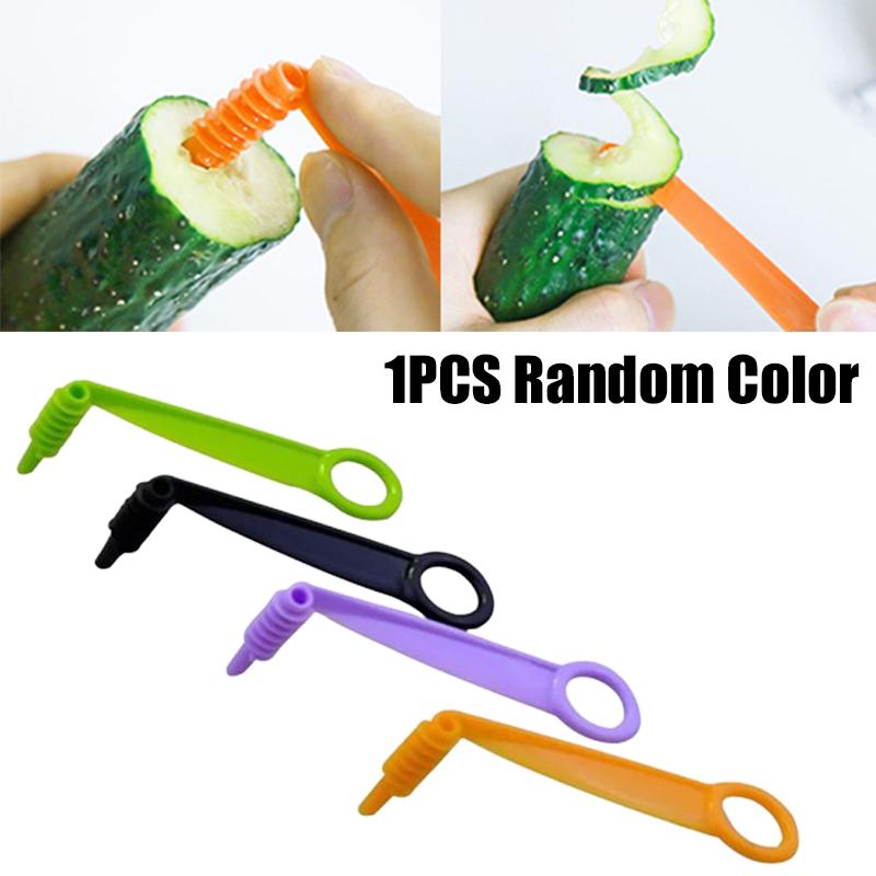 1PC Spiral Cutter Carrot Radish Potato Slicer Fruits Peeler Carving Flower Device Vegetable Cutter Slicer Tool Kitchen Gadgets