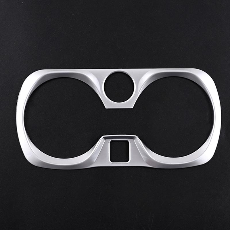 ABS Chrome Carbon Fiber Car Water Cup Holder Trim Sticker Frame Cover Decoration Auto Interior Accessories For BMW G20