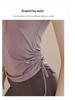 2025 Women's Breathable Short Sleeve Yoga Top: Zipper & Drawstring Design for Fitness and Running