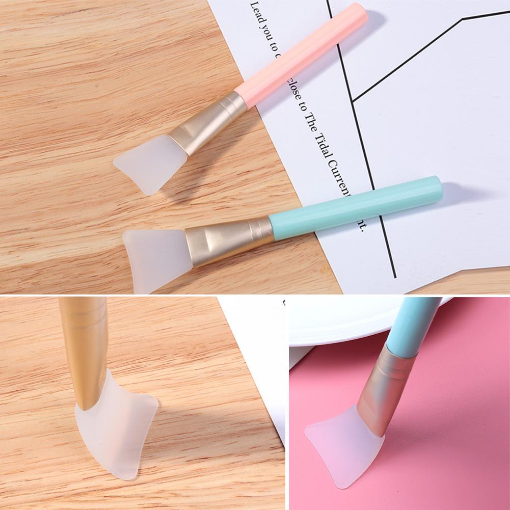 1 pz/un lotto durevole pelle cura del viso bellezza pennello in silicone pennelli per trucco professionale spazzola per trucco pulita barra di agitazione
