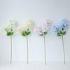 2 Forks Artificial Hydrangeas Flower With Stems DIY For Wedding Party Home Decor Outdoor Bouquet Flowers White Blue Plants Decor