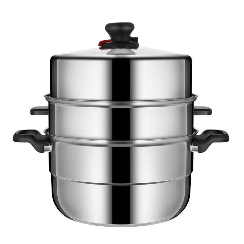 Chui Da Huang 28CM 3-stöckiger Edelstahl-Induktions-Dampfgarer