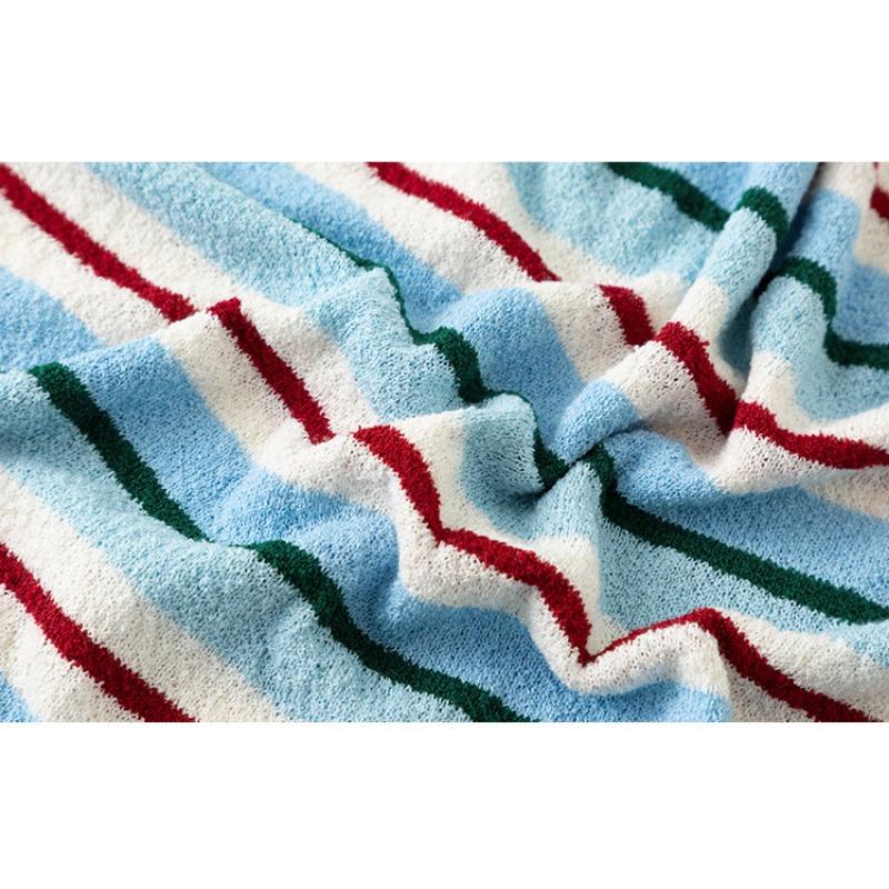 Damen Schlankmachendes Gestreiftes Kleid Sommer Locker Gerade Ärmellos Westenkleid