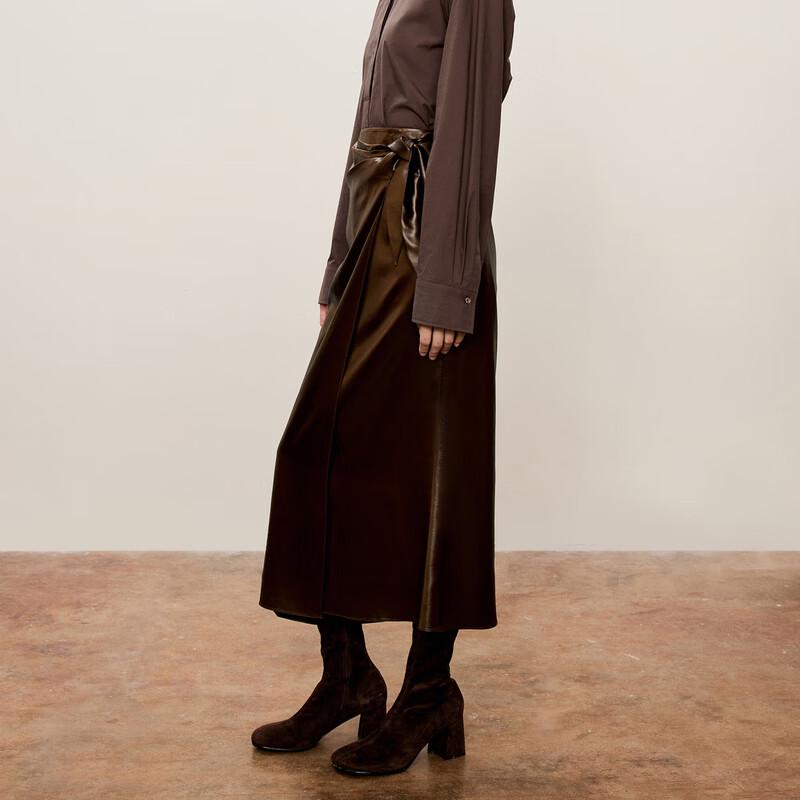 Less 2024 Autumn Slim-Fit Mid-Length Skirt