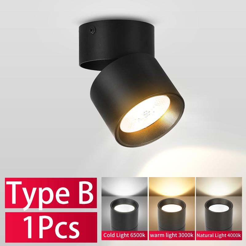 Led Downlight Faltbare Oberfläche Montiert Scheinwerfer 220V 10/15w Spot Lampen Hause Innen Dekorieren Beleuchtung Wohnzimmer Küche