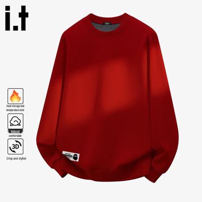 Fingercroxx Men's New Year Warm Fleece Pullover Sweatshirt