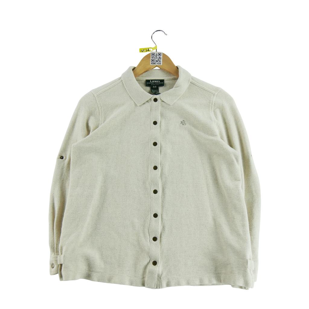 Women's Beige Linen Vest