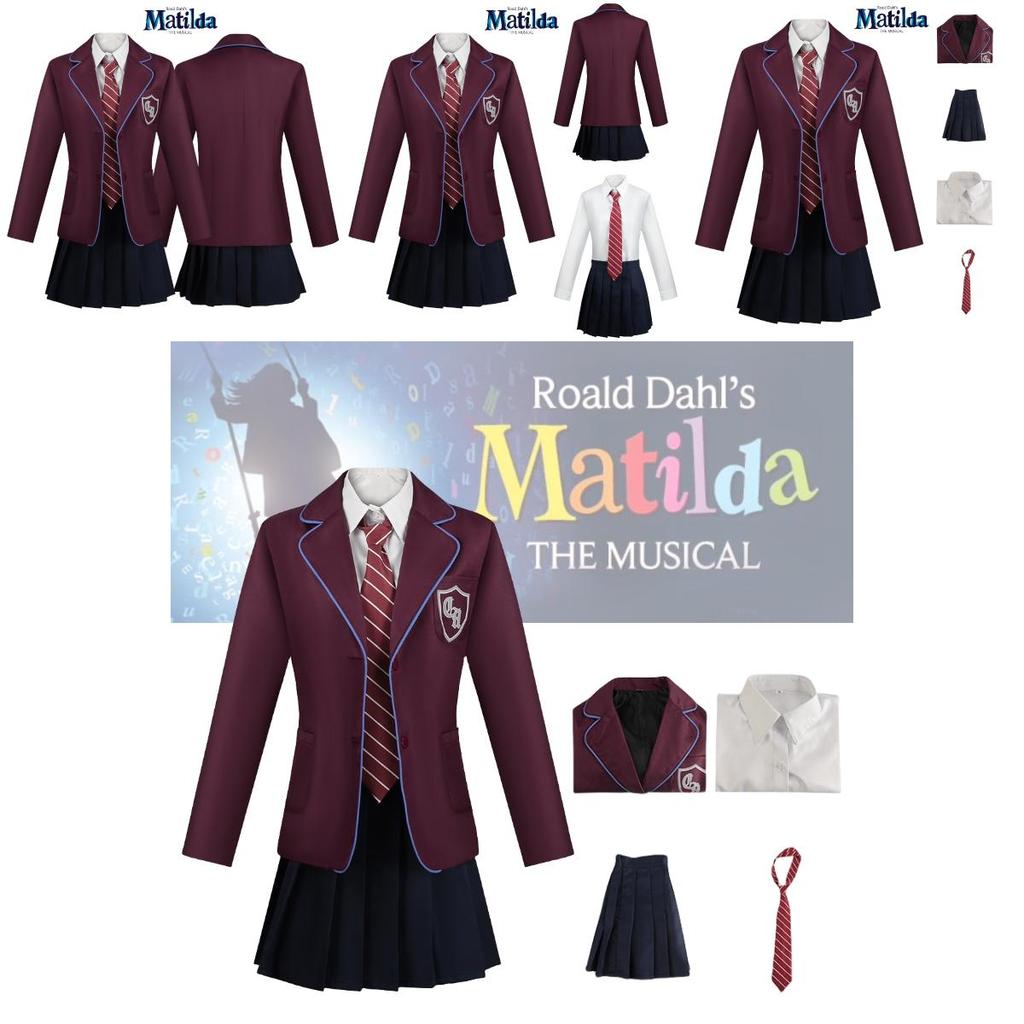 Matilda Costume For Kids Cosplay Clothing For Houghton Academy Music Play