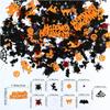 Mixed Witch Ghost Bat Pumpkin Confetti Paillettes,DIY Scrapbook Craft Accessories for Halloween Party Table Home Holiday Ornament Decoration Supplies