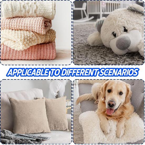 Pet Hair Remover for Laundry, 12 PCS - Reusable Dog & Cat Hair Remover Tool, Effectively Removes Pet Hair, Lint and Dander from Bedding and Clothing,