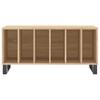 Record Cabinet in Sonoma Oak Finish 100 x 38 x 48 cm Engineered Wood
