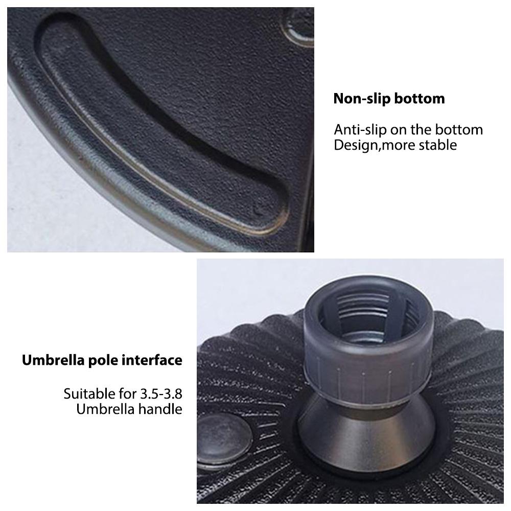 Umbrella Base Sand or Water Filled Base Portable Patio Umbrella Stand Courtyards Gardens Swimming