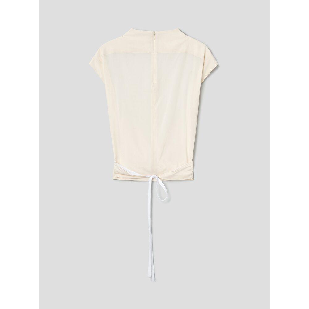 Anggae Triangle Wrap T-Shirt Ivory