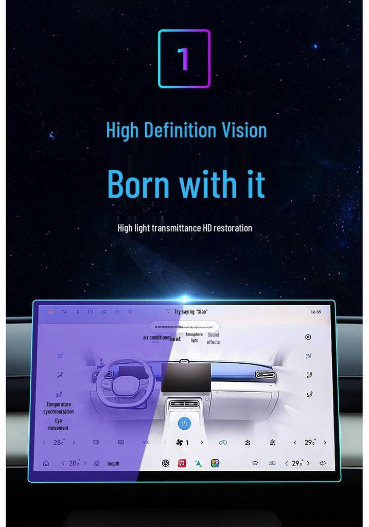 Suitable for 26 Models: Chery Fengyun T9L Navigation Screen Protector