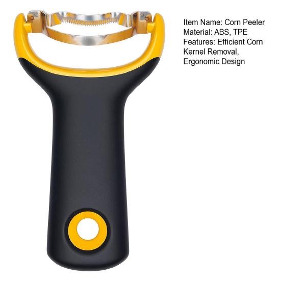 Corn Peeler Stainless Steel Corn Stripper Efficient Kernel Remover Tool Sharp Blades Corn Cutter Slicer for Quick Peeling Kitchen Gadget