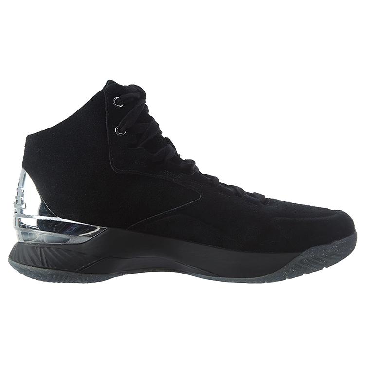 Under Armour Curry 1 Lux Mid Sde Black/Metallic Silver Black 1296617-001