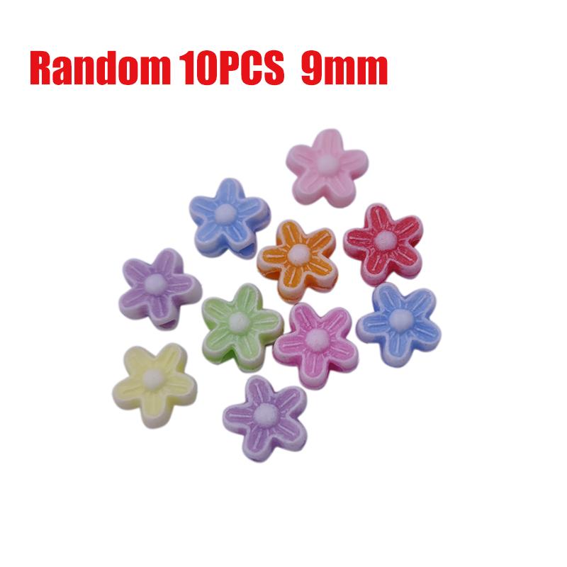 

Креативный браслет ожерелье Акриловые аксессуары ручной работы своими руками бижутерия 10 шт. Перфорированные бусины браслет ожерелье Многоцветный