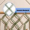Natural Cotton Macrames Wall Art Leaf Pattern Hanging Decoration with Fringes For Home Interior Bedroom Nursery Decors