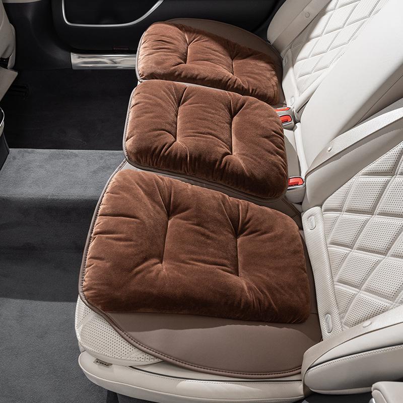 High-End Plush Heated Car Seat Cushion for Autumn and Winter