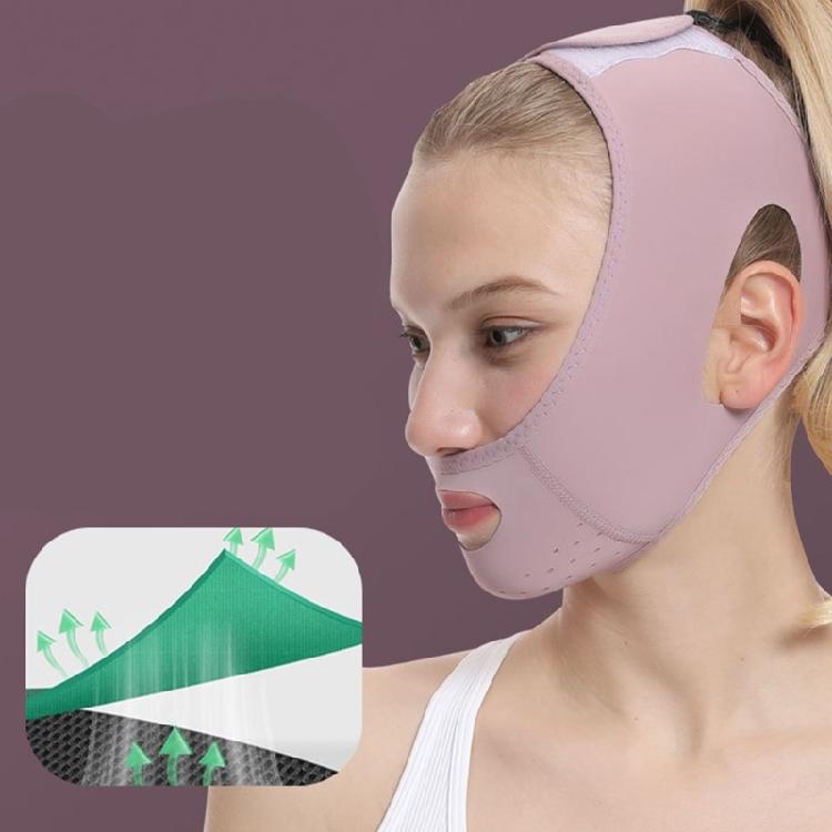 Wiederverwendbare V-Line Lifting-Maske mit Kinnband zum Schlafen, Gesichtsstraffungsband V-Form Schlankheits-Gesichtsmaske zur Vorbeugung von Hängewangen
