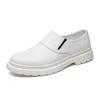 New white small leather shoes men's fashion British casual shoes spring and summer men's business suit white shoes