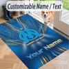 Custom Text Printed Rug Olympique Marseille FC Non Slip Floor Carpet For Home Room Decor
