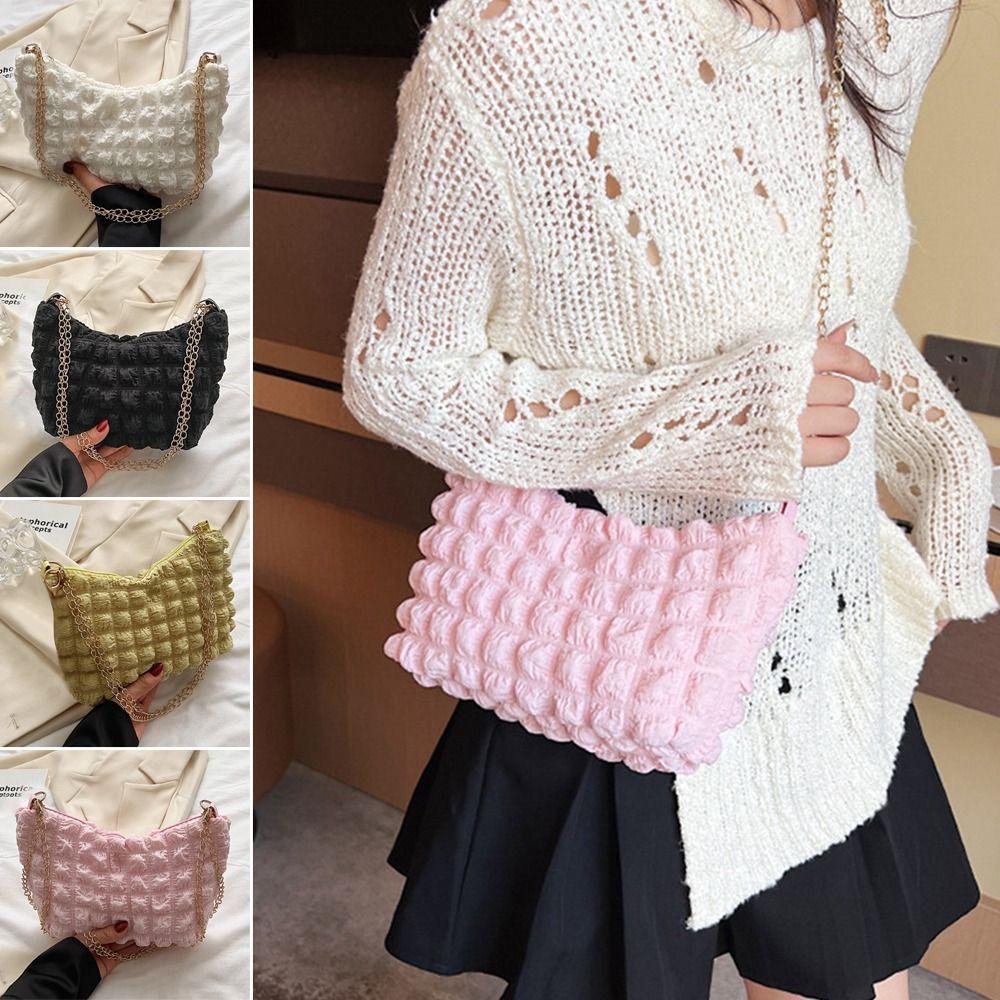 

Shoulder Puff Bags Gifts Crossbody Bag Versatile Underarm Bags Ins Girls