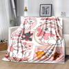 1pc, Marie Cat (2) Home Decor Flannel Blanket, Perfect Gift for Bedroom, Living Room, Travel, Camping, Car, Beach, Office Nap, Ideal Sofa Throw, Outdo