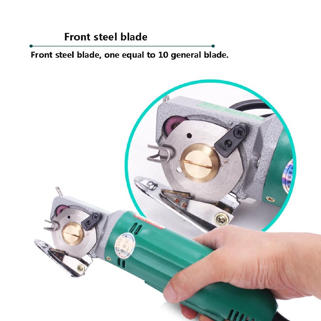 220V 5W Rotary Blade Electric Round Knife Electric Scissors Cloth Cutter Fabric Cutting Machine US Plug