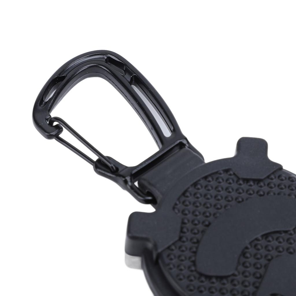 Retractable Keychain Heavy Duty Carabiner Badge Holder ID Badge Reel with 1mm Thick Steel Retractable Cord Skull Type